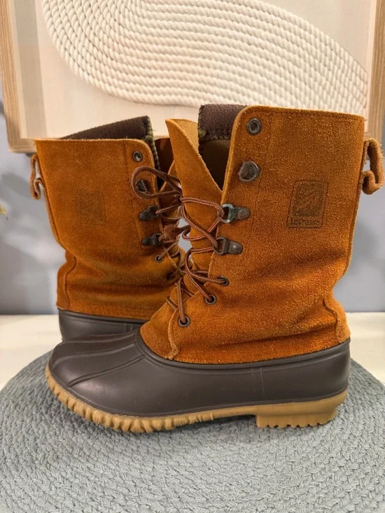 Vintage Lacrosses Women's Rust Suede Duck Boots - Unbranded - Picture 2 of 14